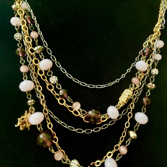 Simply Vera Multi Chain Statement Necklace - Picture 4 of 11